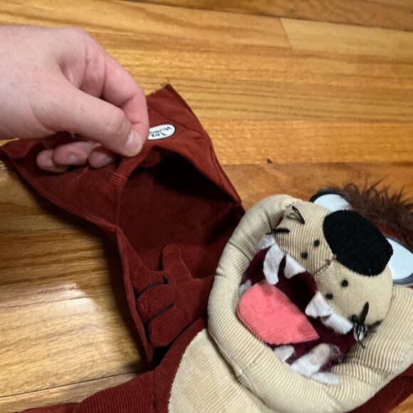 Taz Tasmanian Devil Looney Tunes TV Remote Control Holder Retro 90s Corduroy VTG - Picture 5 of 9